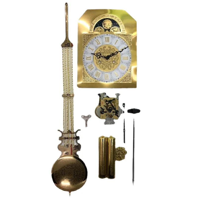 

Movement Parts Wall Clock Set Diy Quartz Precise Vintage Floor Clock Golden Design Sound Horloge Murale Room Accessories OC50GZ