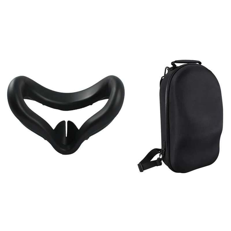 

Hard Eva Bag Travel Case Protect Cover Storage Box With Anti Sweat Soft Silicone Eye Cover Eye Pad