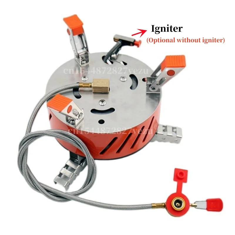 Газовая плита для кемпинга с мощным огнем 3/5 ядер ветрозащитная туристическая