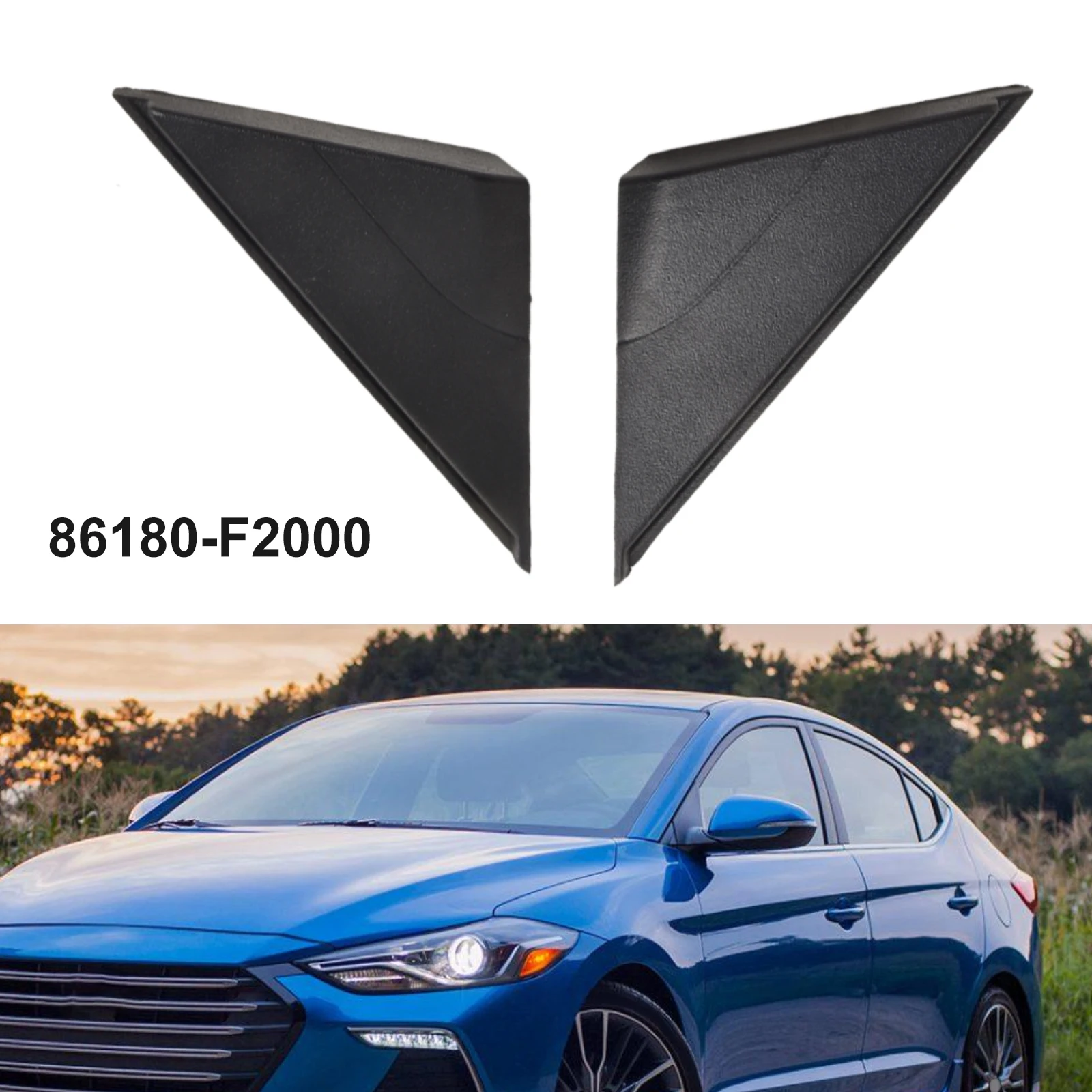 Переднее правое левое крыло отделка стойки зеркала угловая молдинга для Hyundai Elantra