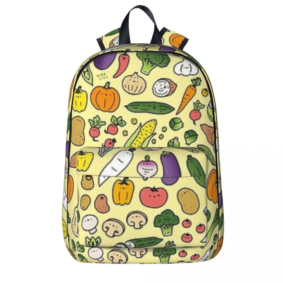 

Veggie Friends Doodle Backpack Boy Girl Bookbag Students School Bag Kids Rucksack Laptop Rucksack Shoulder Bag Large Capacity