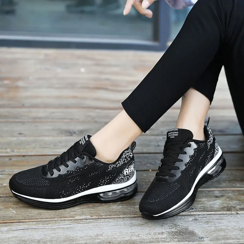 New Arrival Women Running Shoes Air Cushion Breathable Sneakers Women Mesh Casual Sneakers Women Training Shoes Zapatillas Mujer