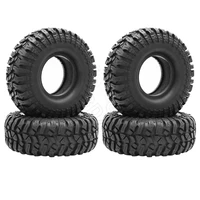 1 9inch beadlock wheel rim rubber tires 11442mm od for axial scx10 d90 d110 wraith traxxas trx 4 112 110 rc crawler car parts