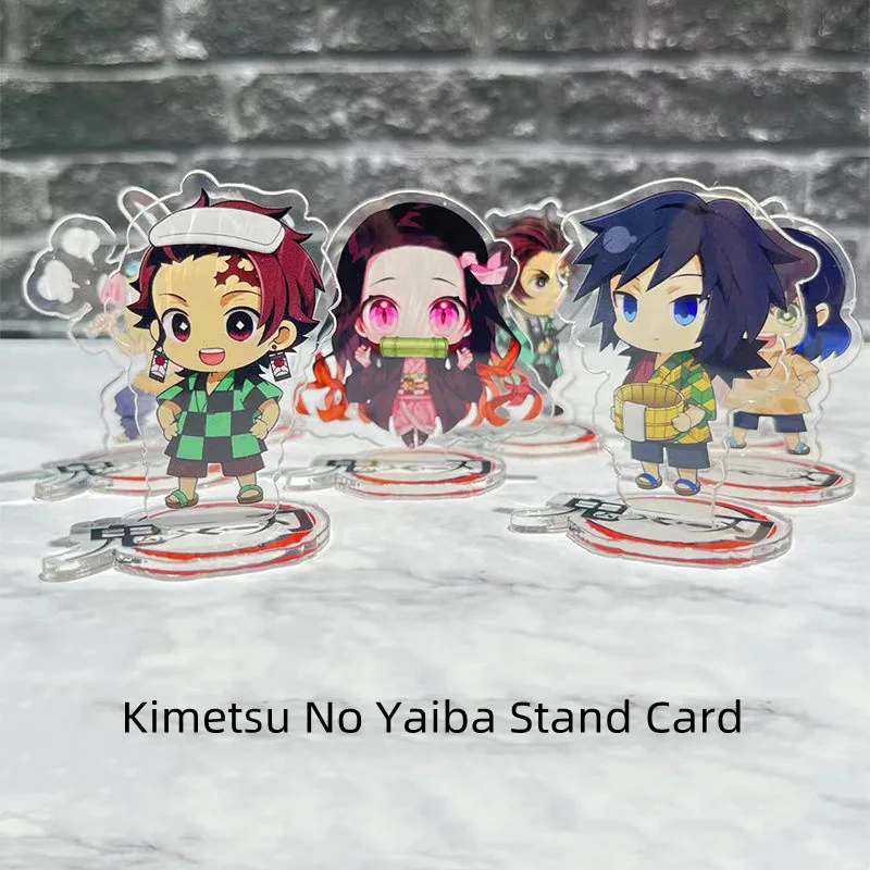 

Anime Demon Slayer Kimetsu No Yaiba Kamado Nezuko Cosplay Acrylic Cute Figure Rengoku Stand Model Desk Decoration Toy Fans Gift