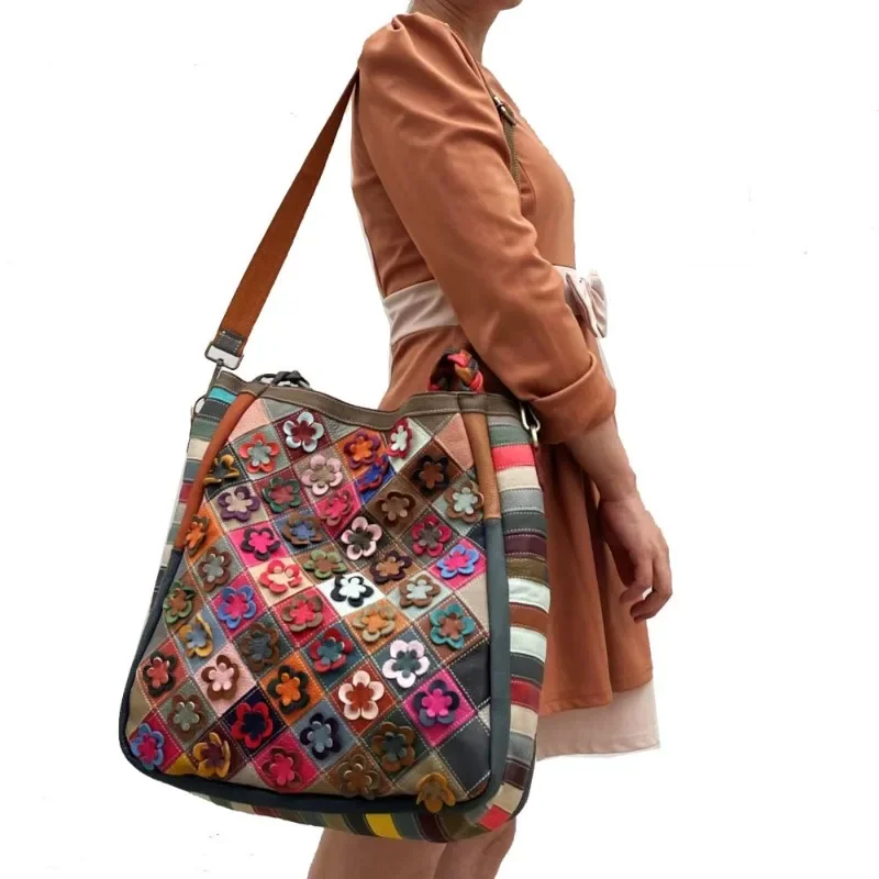 Повседневные универсальные сумки в стиле ретро большая вместительная