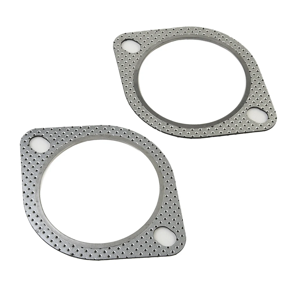 

Downpipe Flange Gasket System Ideal 76mm Accessories Metal Multi Layer Reinforced 2 Bolt 2* 3\" Inch Practical