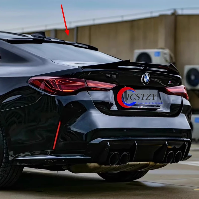 Фото Спойлер на крышу для BMW 4 серии G22 G82 G26 420i 430i 420d 430d M440i M440d, тюнинг-комплект, задний спойлер на багажник, 2020-2024 №4