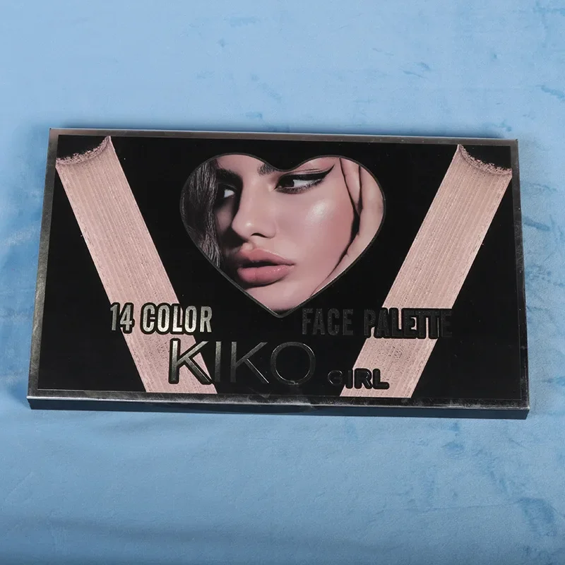 MICOLOR с кистью 14 цветов палитра контурных прессованные искусственные тени для