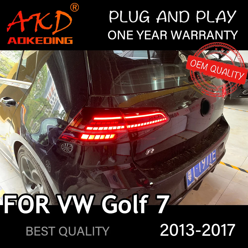 Luz trasera LED para coche, accesorio para VW Golf 7 2013-2017 MK7, luces traseras, 7,5