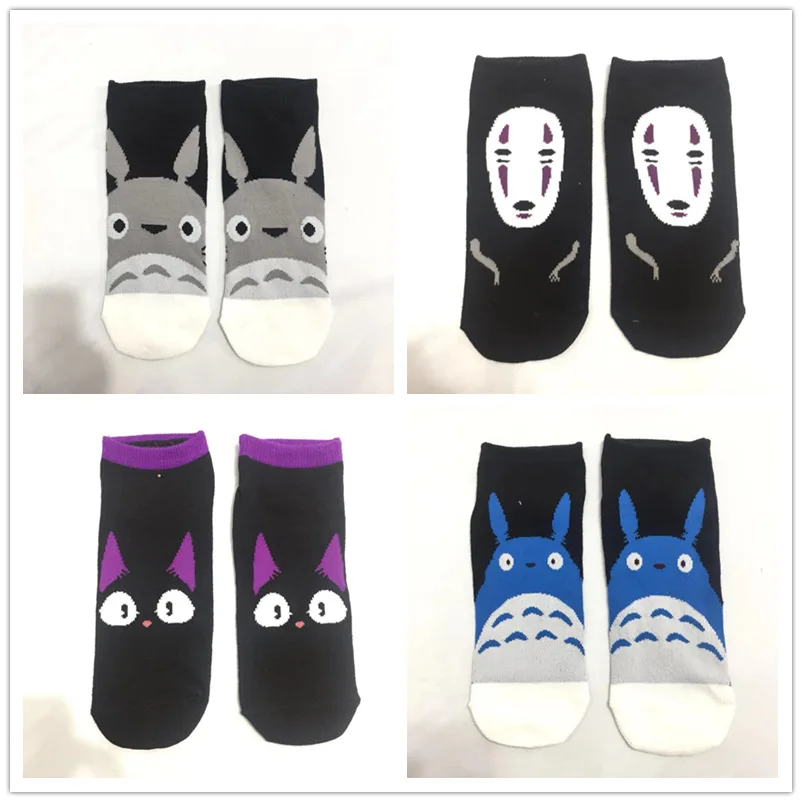 

Anime My Neighbor Totoro Spirited Away Ghibli Miyazaki Socks Cartoon Totoro Cotton Short Ankle Sock Friend Gift