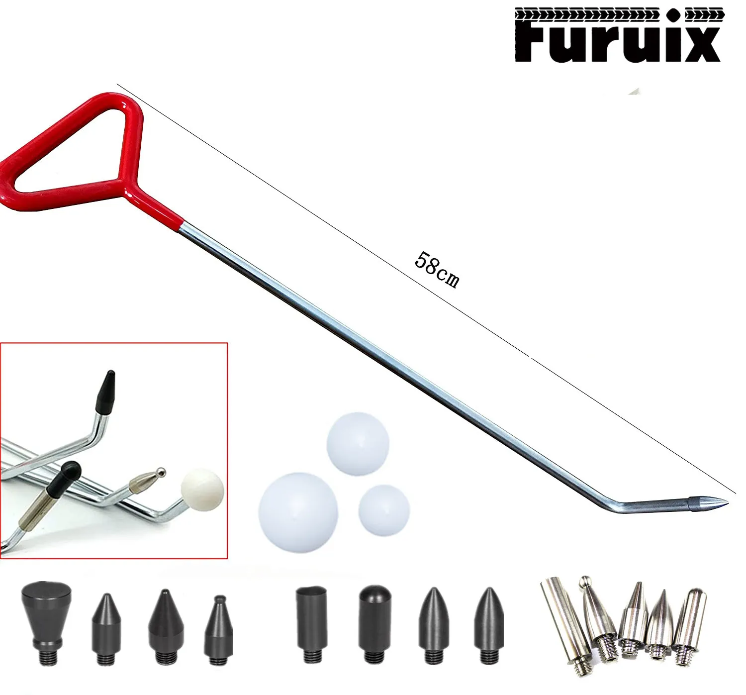 

Крючки для ремонта вмятин автомобиля Толкатели из нержавеющей стали, комплект лом для удаления вмятин на кузове автомобиля для удаления вмятин на кузове и града