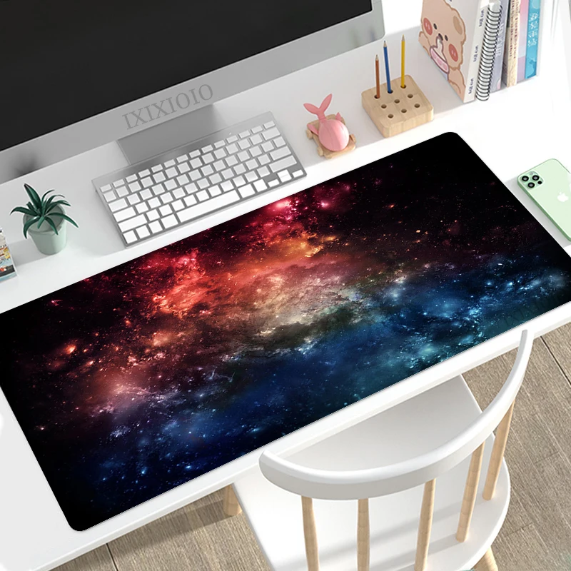 

Starry Sky Space Mouse Pad Gamer XL Computer Home Large Mousepad XXL Carpet Soft Office Non-Slip PC Desktop Mouse Pad Mouse Mat