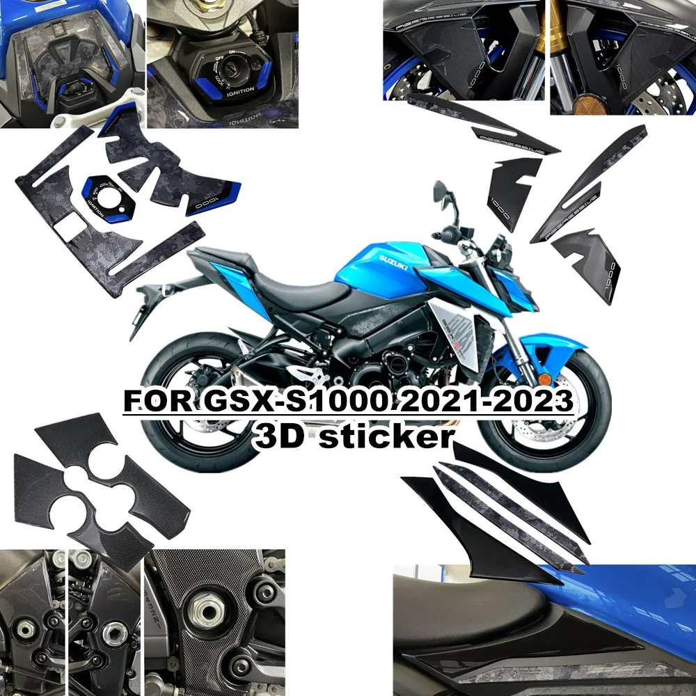 

New 3D Motorcycle Sticker Fuel Tank Sticker Body Sticker for Suzuki GSX-S1000 GSX S1000 gsx s1000 2021 2022