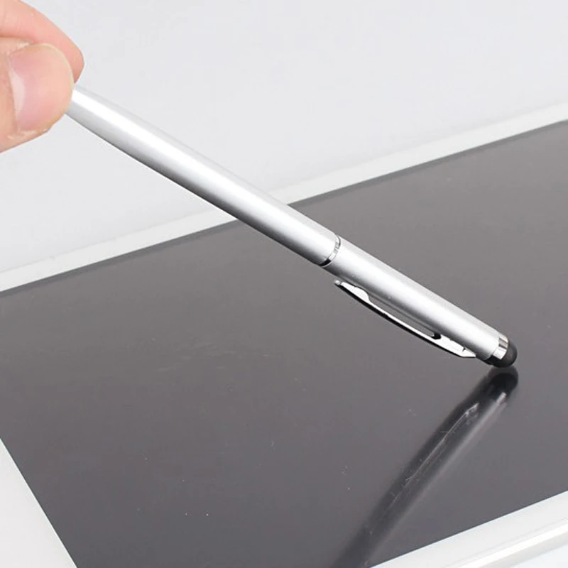 8 pcs ballpoint pen creative stylus for writing stationery office school business ballpen touch phone screen pen free global shipping