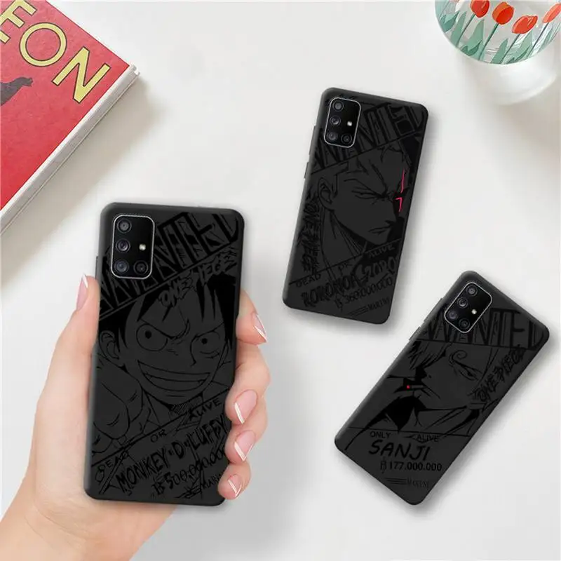 

ONE PIECE Luffy Roronoa Zoro Sanji Phone Case For Samsung Galaxy A52 A21S A02S A12 A31 A81 A10 A30 A32 A50 A80 A71 A51 5G