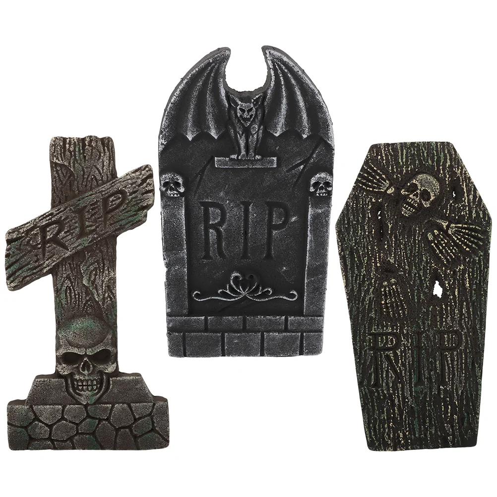 

Tombstone Tombstones Decorrip Graveyard Props Adornment Shape Gravestone Decorative Decoration Decorations Festival Prop Yard