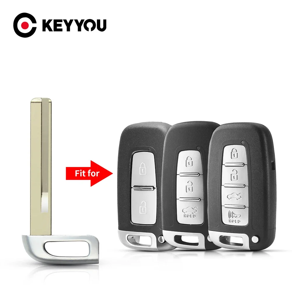 

Запасной смарт-ключ KEYYOU, дистанционный ключ, корпус подходит для Hyundai IX35 Sonata для Kia K2 K5 Sportage Forte, аварийный ключ, необработанный