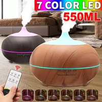 550ml aroma diffuser remote control air humidifier electric ultrasonic 7 colors changing air purifier essential oils for home