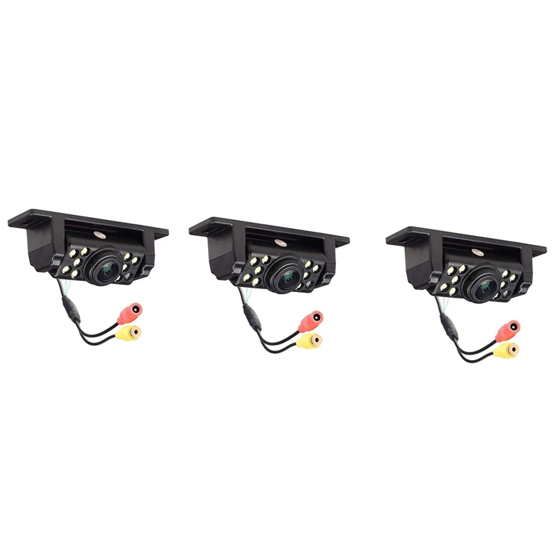 

3X Car Backup Camera Rear View Reverse Camera With 170° Wide Angle 9 LED Lights Super Clear Night Vision