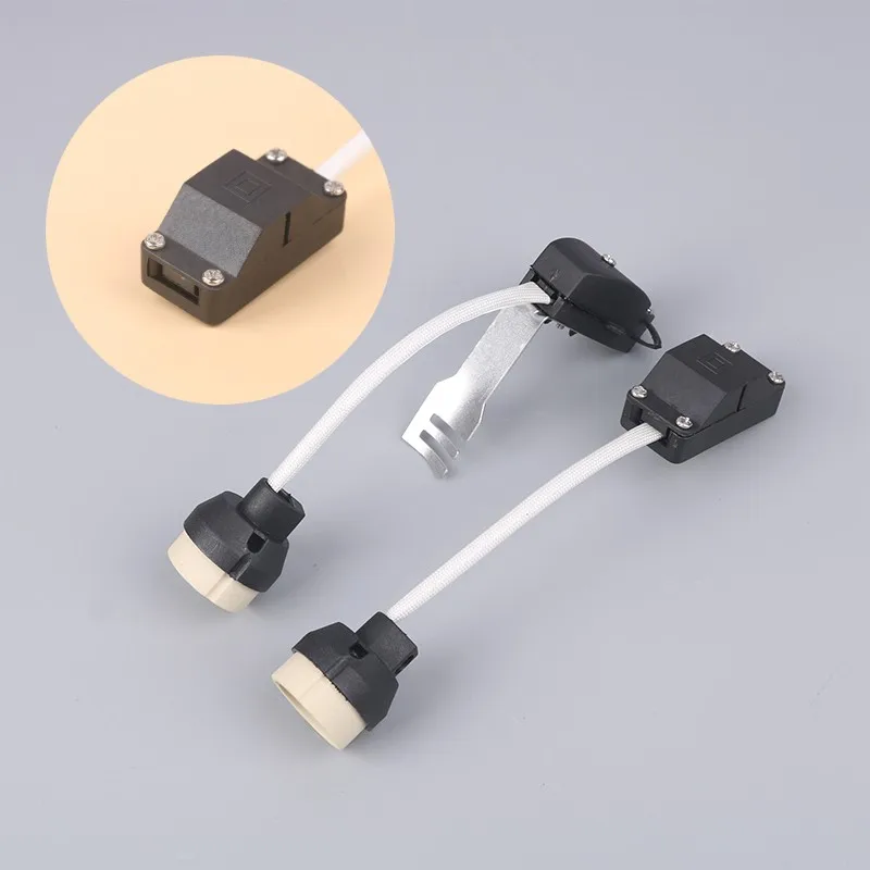 

1pcs 220V 5A Socket Lamp Base Holder GU10 Bulb Light Adapter Connector Converter Ceramic Wire