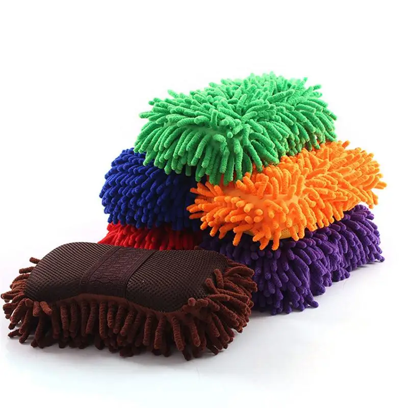 

Car Washing Sponge Microfiber Brush Double Sided Scratch Free Sponge Strong Water Absorber Car Wash Cleaning Tool car accesories