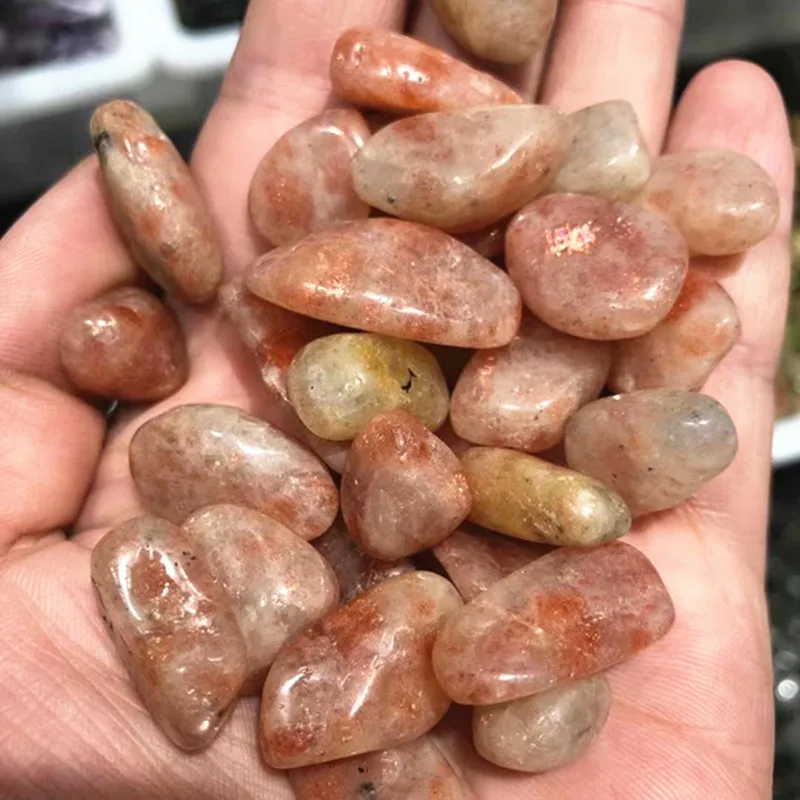 

Натуральные Золотые чипсы Sunstone 100 г, лечебные камни для домашнего сада, украшение для аквариума