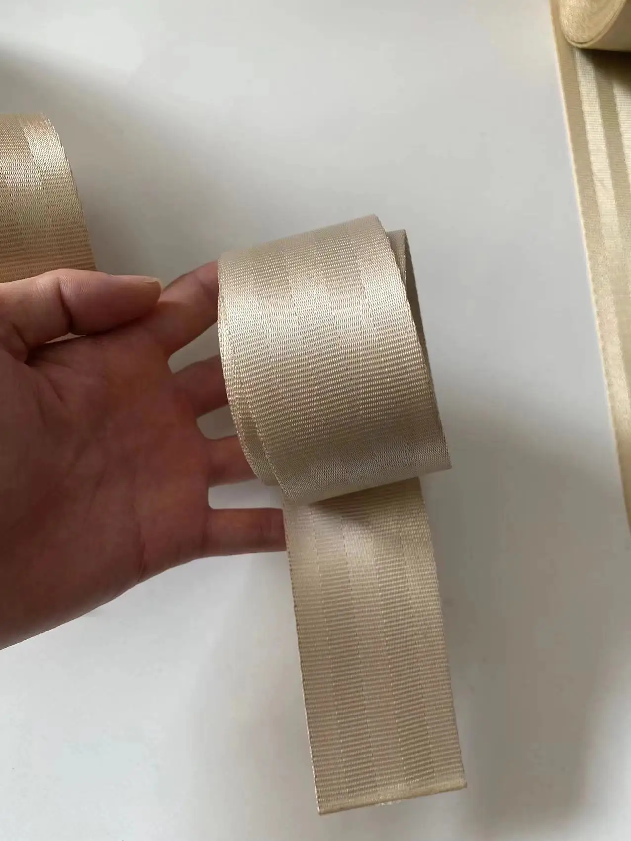 

Joormom Бежевая серия автомобильных ремней безопасности модификация гоночного автомобиля модификация цвета высокопрочная полиэфирная лента