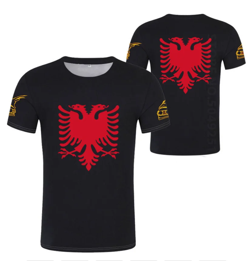 

ALBANIA Eagle T Shirt Free Custom Name Number Gyms Albanian Shqiperi Alb Fitness Photo Flag t-shirt Al Print Respirant Text Word