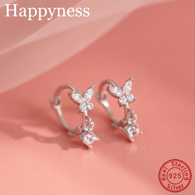 

S925 женские серебряные серьги Корейская версия, модные милые серьги с бантом и пряжкой для ушей, дизайнерские серьги, Короткие серьги