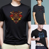 summer new mens short sleeved t shirt monster printed casual mens t shirt shirt male o neck breathable s 5xl clothes pullover
