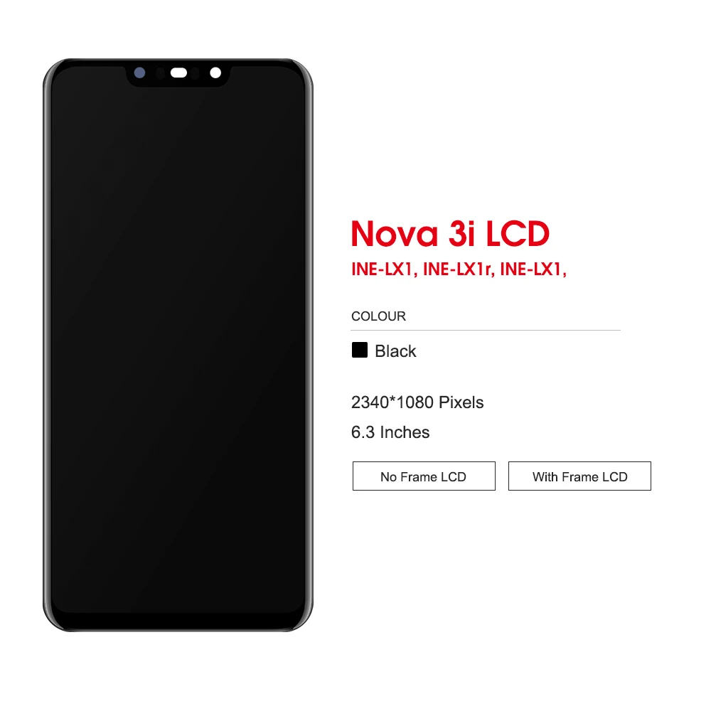 6 3 &quotдля Huawei Nova 3i ЖК-дисплей фотодисплей сенсорный экран Замена для P Smart Plus 2018 |