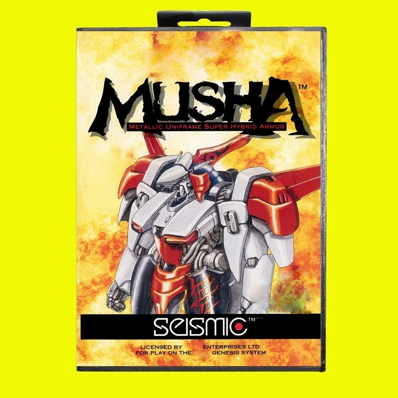 MUSHA MD Game Card 16-битный чехол США для картриджа игровой консоли Sega Megadrive Genesis