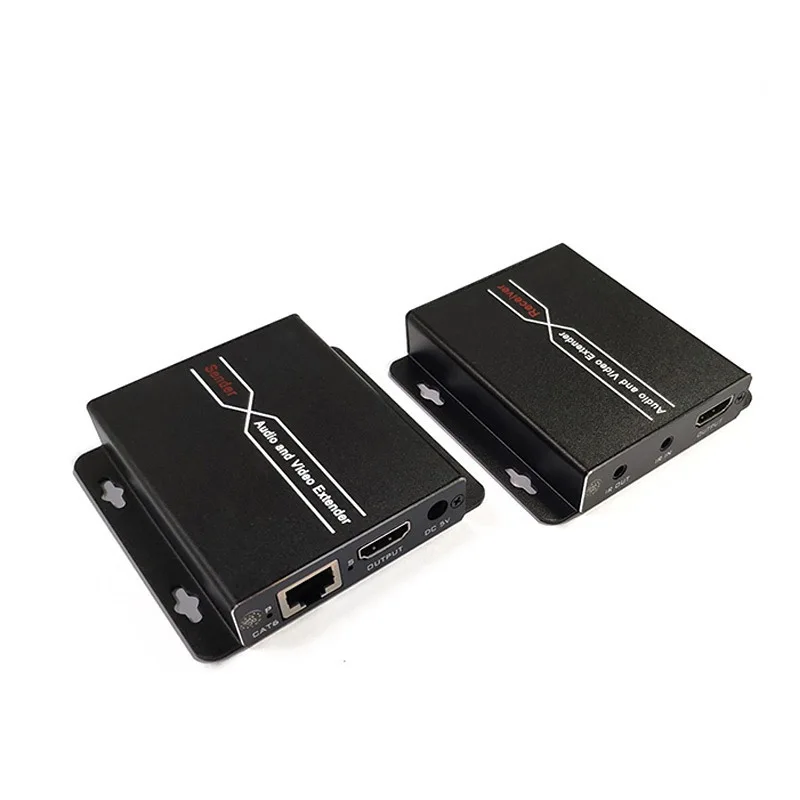 

1080P 60 м HDMI-совместимый удлинитель Ретранслятор Cat6 Cat7 кабели Ethernet с ИК-функцией передатчик RJ45 TX/RX удлинительная петля