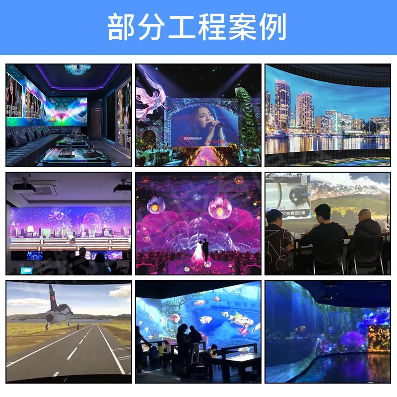 Трехканальный аппаратный проектор fusion device многоэкранный контроль сращивания