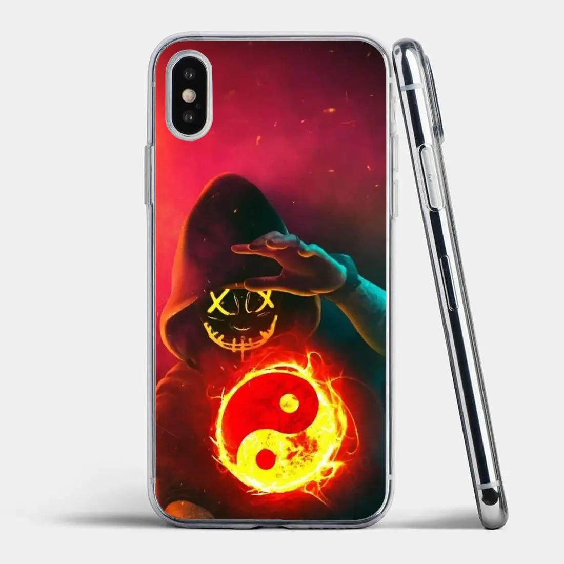Прозрачные мягкие чехлы с капюшоном для Huawei Y5 Y6 Y9 2018 Mate 10 20 Lite Pro P Smart 2019 P9 Mini Ghost Style -