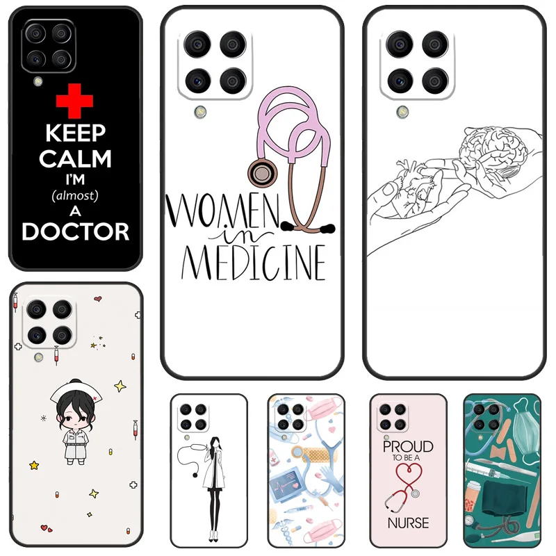 Мультяшный чехол доктор медсестра для Samsung Galaxy M31 M51 M32 M52 M12 M13 M23 M33 M53 M14 M34 M54 M30s M31s M20