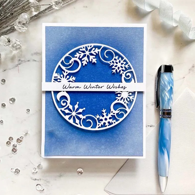 

FSCraft, снежинка, круг, металлические штампы, трафареты для «сделай сам», Скрапбукинг/альбом, декоративное тиснение, «сделай сам», бумажные карты