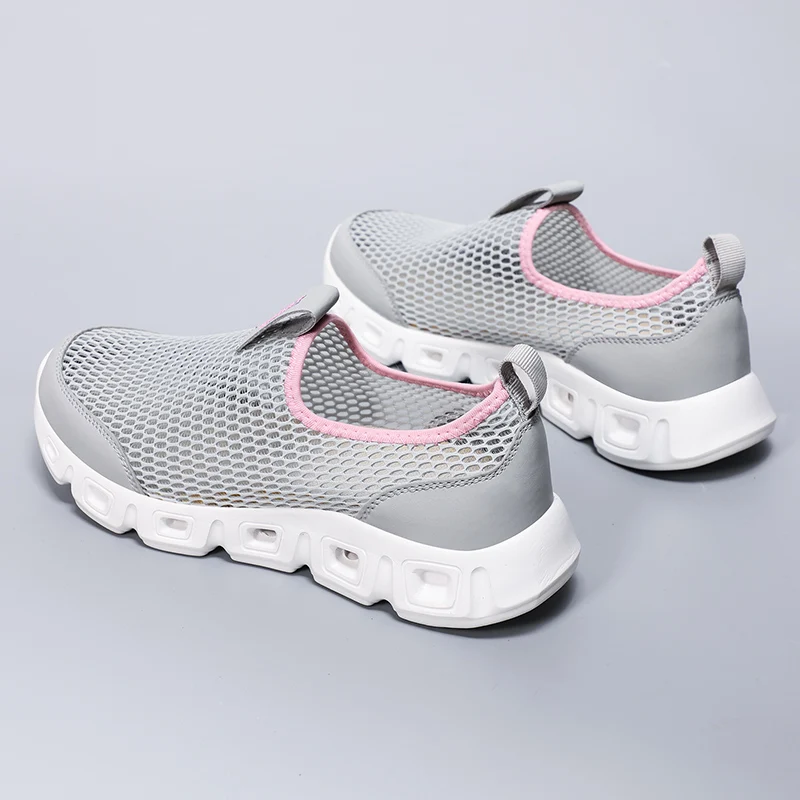 2023 мужские и женские прогулочные туфли летняя дышащая сетчатая обувь Беговые без