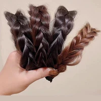 wig twist headbands for women wide fishbone braids hairbands handmade retro head hoop hair styling headwear accessories
