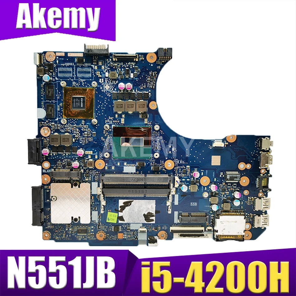 

Новая материнская плата Akemy N501JB GT940M/i5-4200H для ASUS N551J G551J N551JK N551JW, материнская плата Laotop