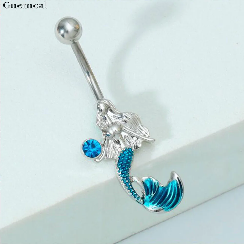 

Guemcal Mermaid Belly Button Pendant for Woman Piercing Jewelry New