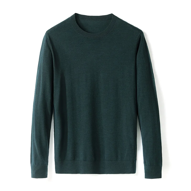 

High Quality New Woolen Sweater Slim High-End Dense Sweater Simple Thin Men's Knitting Sweater
