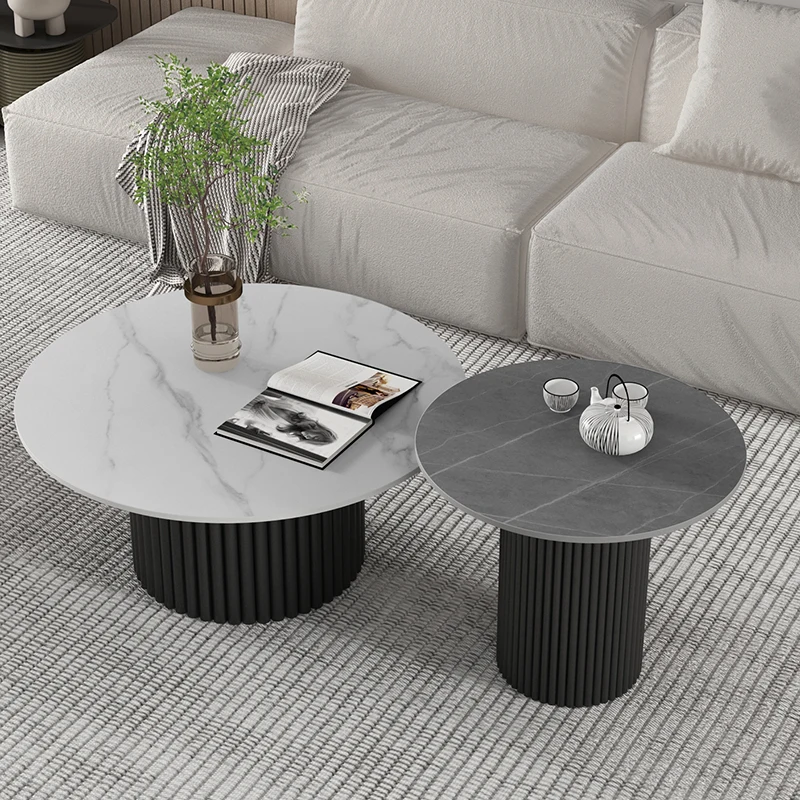 

Living Room Dining Side Table Mobile Minimalist Nordic Tea Table Center Round Room DecorMesa Centro Salon Outdoor Furniture