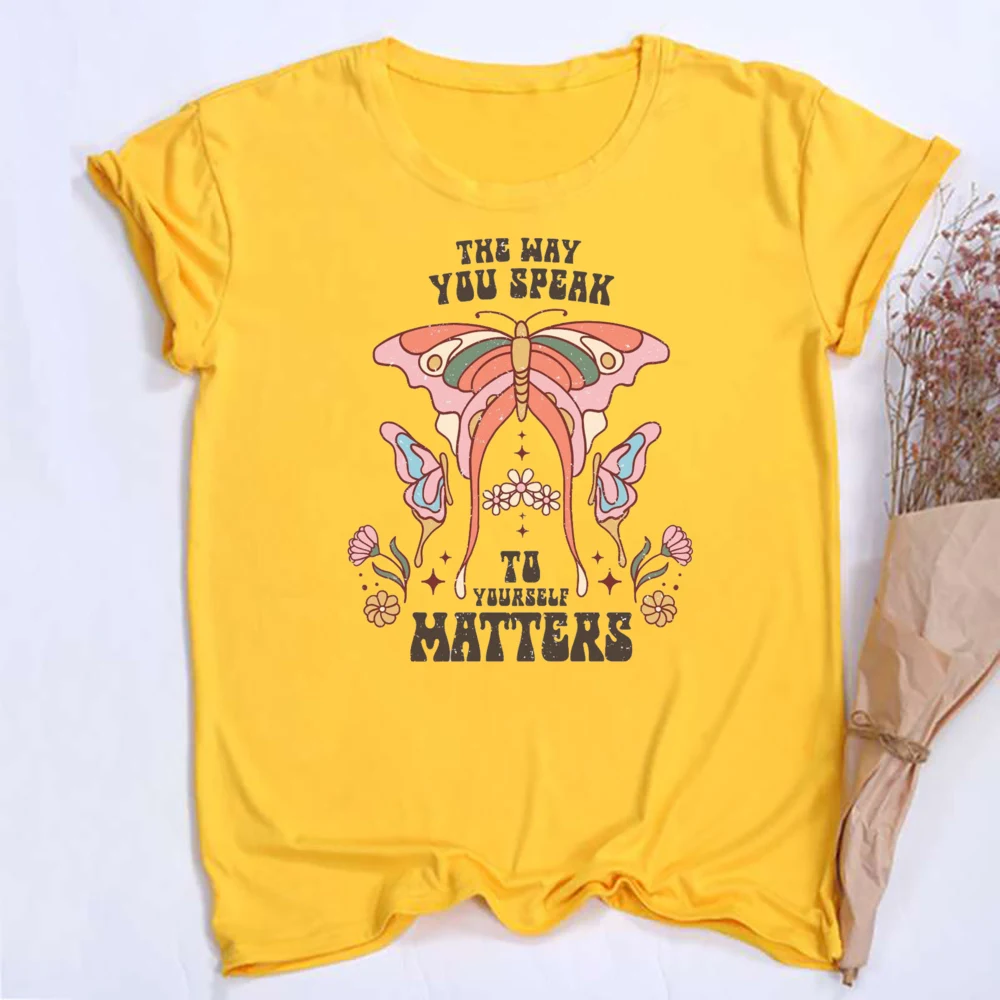 Женская футболка с коротким рукавом и цветочным принтом в стиле Харадзюку |