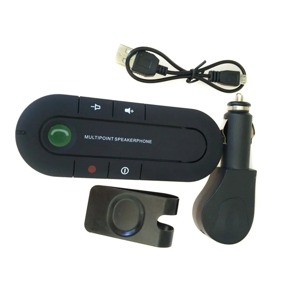 

Wireless Car Audio Player Bluetooth-compatible Speakers Handsfree Car Kit Hands-free Speakerphone Sun Visor MP3 Player