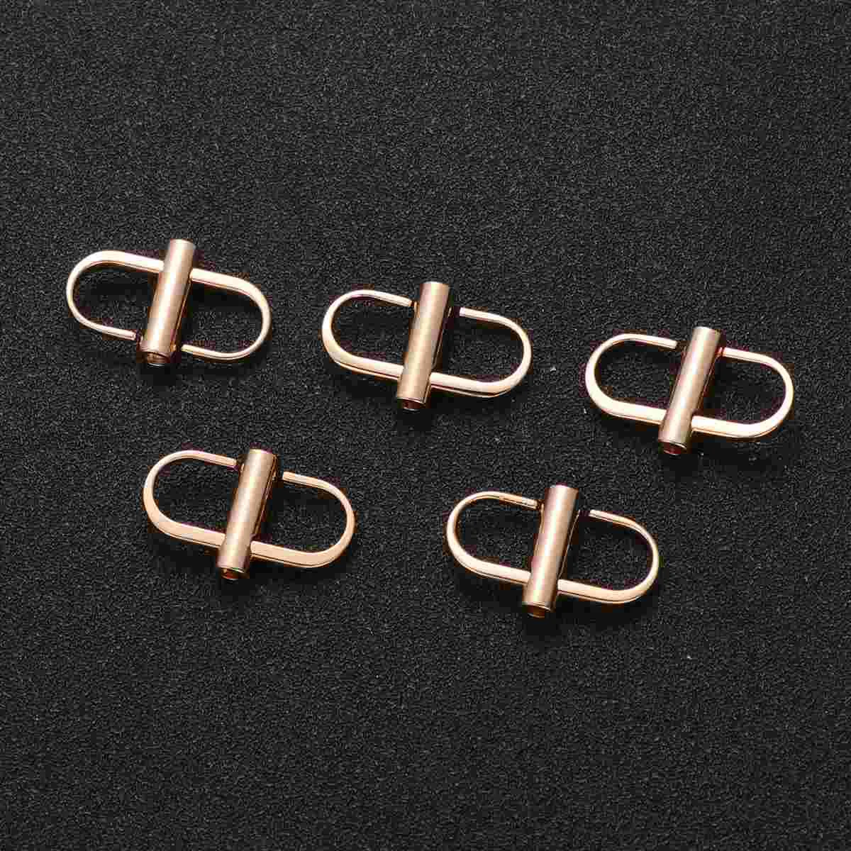 

5 Pcs Chain Strap Bag Shorten Metal Wallets Chain Strap Metal Buckles Sliding Bar Buckle Crossbody Wallet Purse