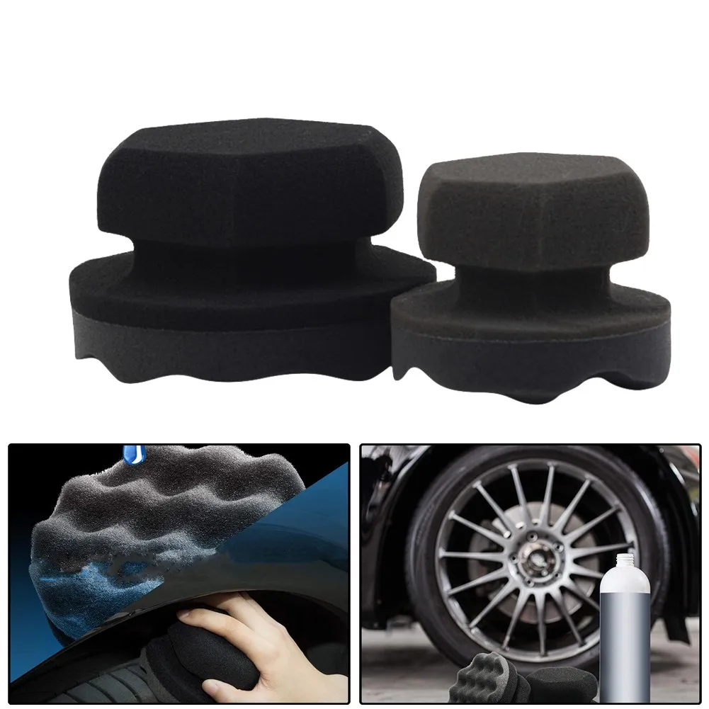 

Tire Contour Dressing Applicator Pads Gloss Shine Color Polishing Sponge S/L Auto Polishing Pad For Paints's Waxing, Polishing