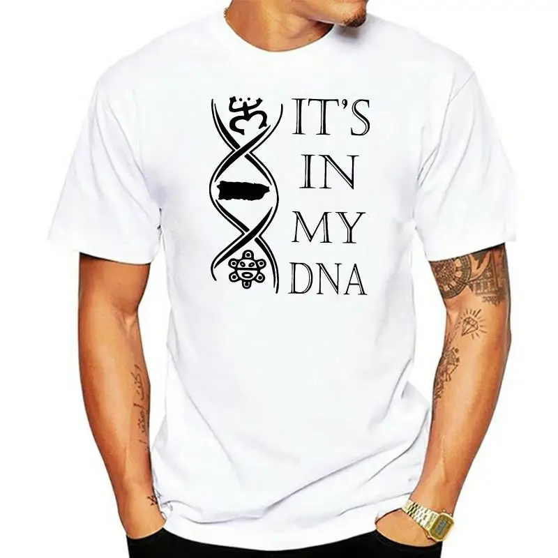 

Puerto Rico It's In My Dna T-Shirt 2022 Summer Men's Short Sleeve T-Shirt