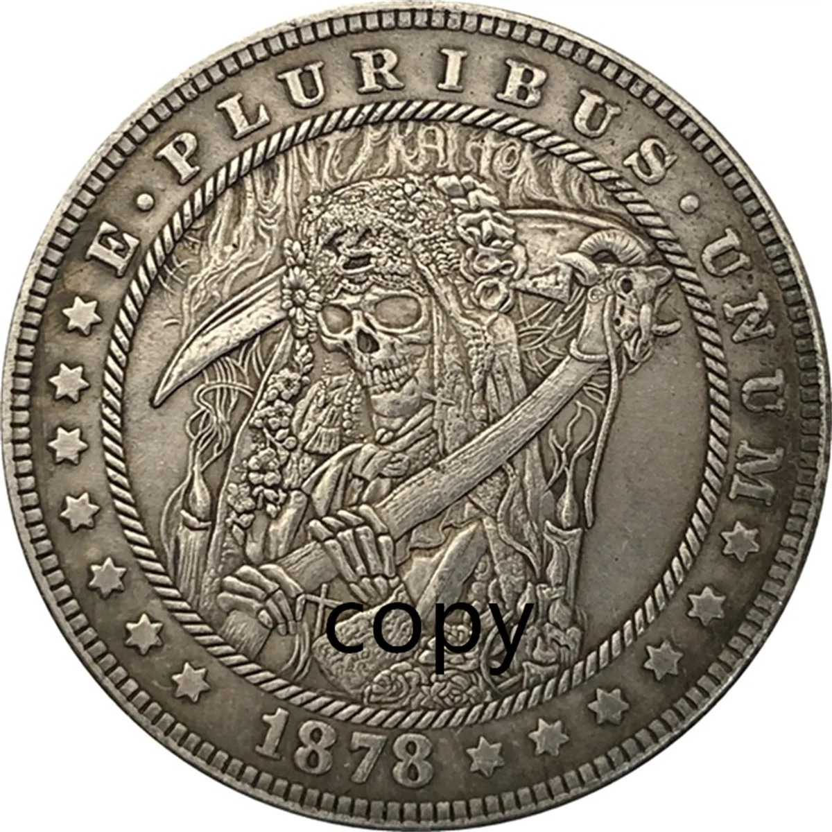 

Skeleton HOBO COIN Rangers COIN US Coin Gift Challenge REPLICA Commemorative Coin - REPLICA Coin Medal Coins Collection