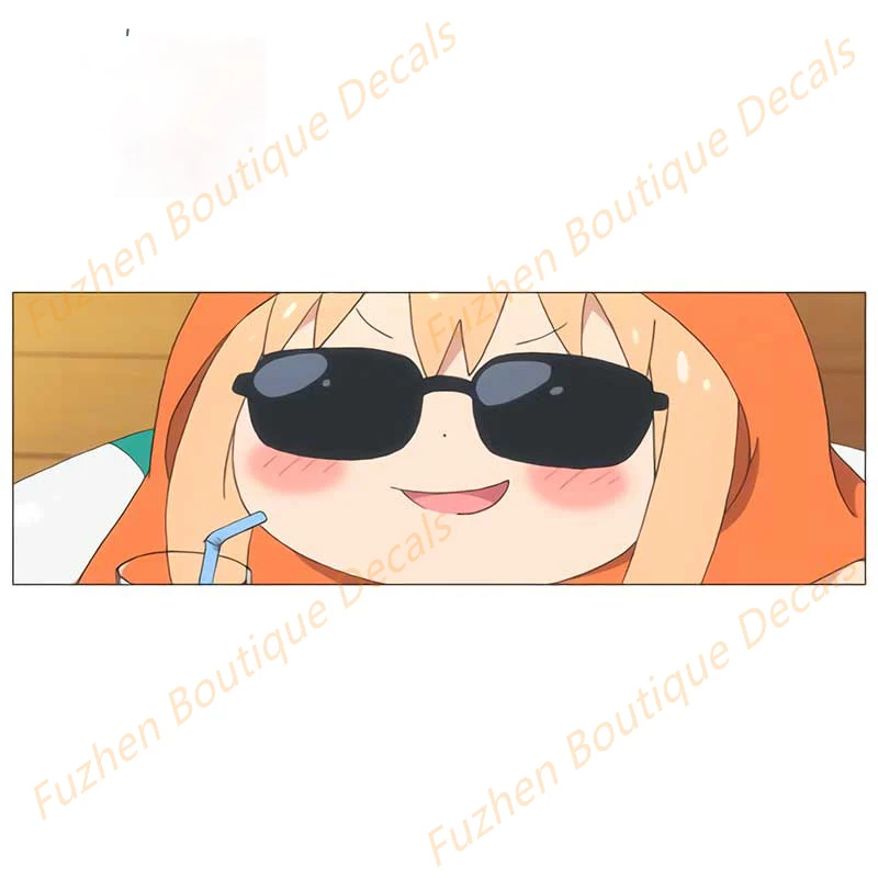 

Fuzhen Boutique Decals Exterior Accessories Pegatinas Umaru Car Stickers Vinyl Fashionable Decals Vehicle Windshield Decor